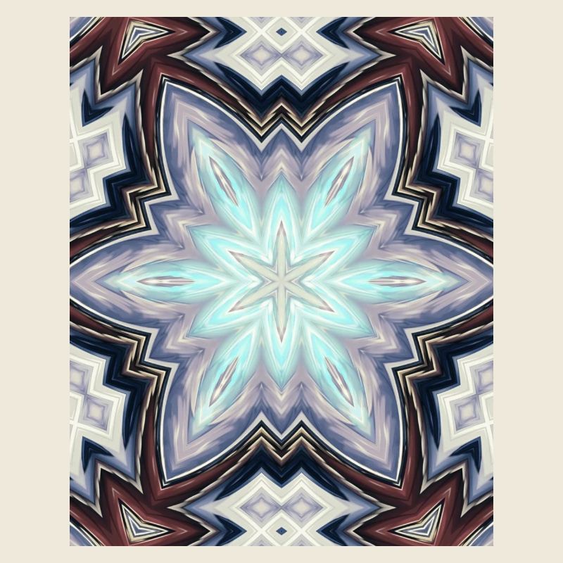 Pastel Kaleidoscope Star Mandala