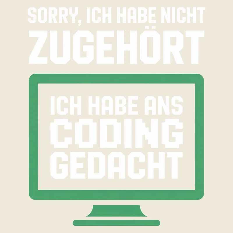 Coding Gedanke am Bildschirm