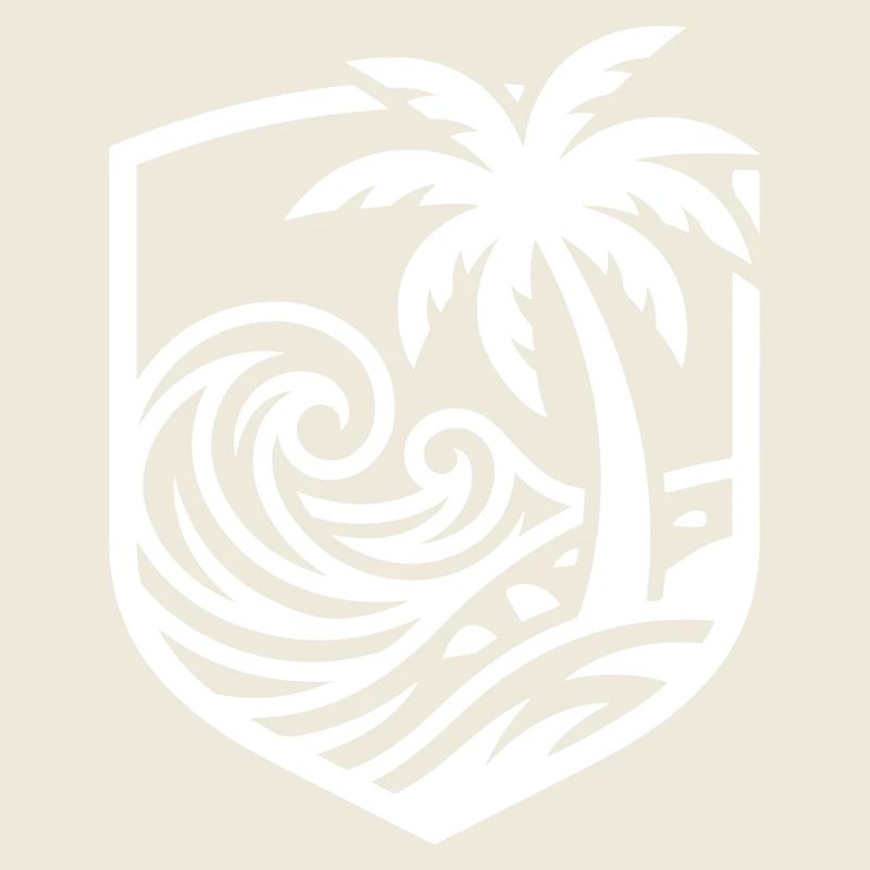 Océan de plage des palmiers