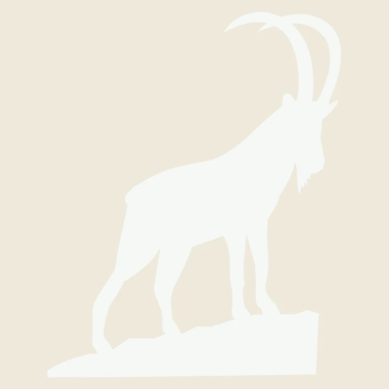 Alpine Bock Silhouette