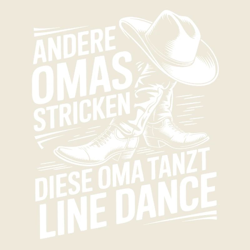 Oma tanzt Line Dance Spruch