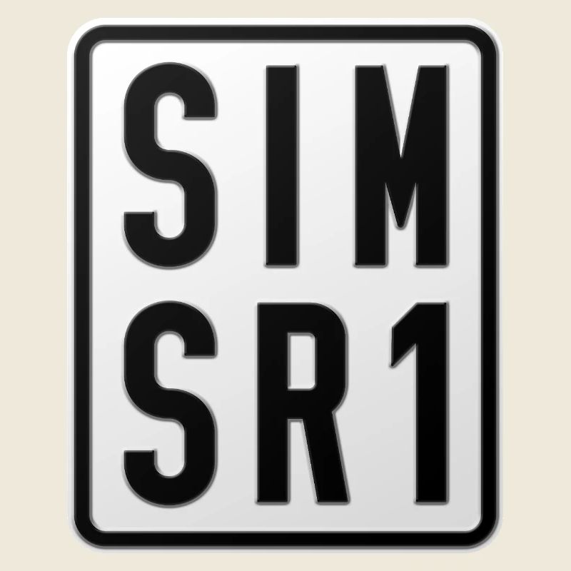 Simson SR1 Moped Kennzeichen