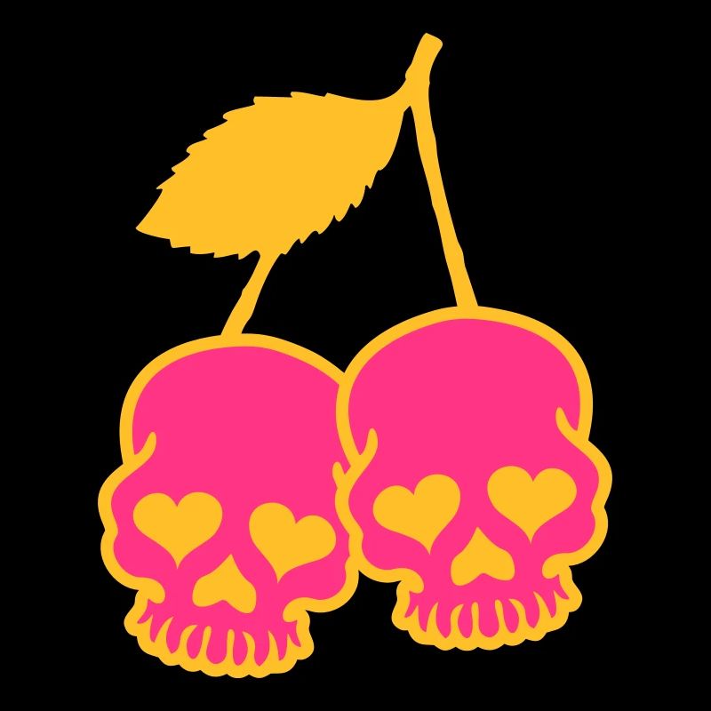 Skull & Cherry mit Herz