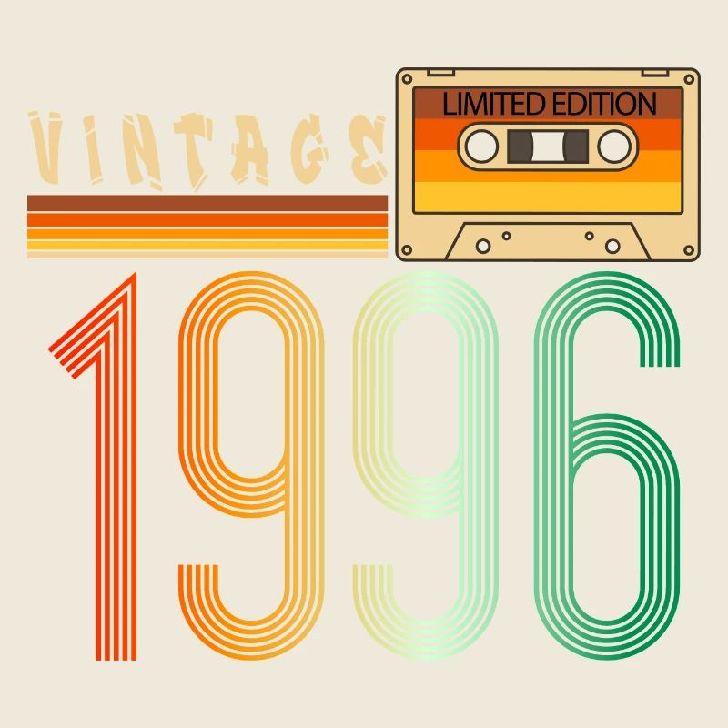 Year 1996 Old School Cassette Music Retro