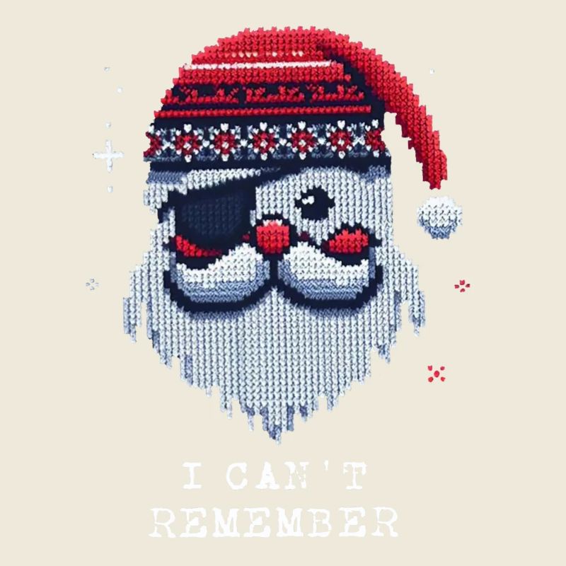 Santa Claus with Eye Patch Knitting Pattern