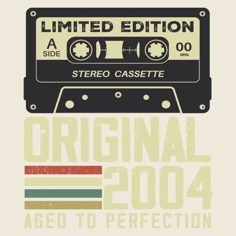 20th Retro Style Anniversary Gift 2004