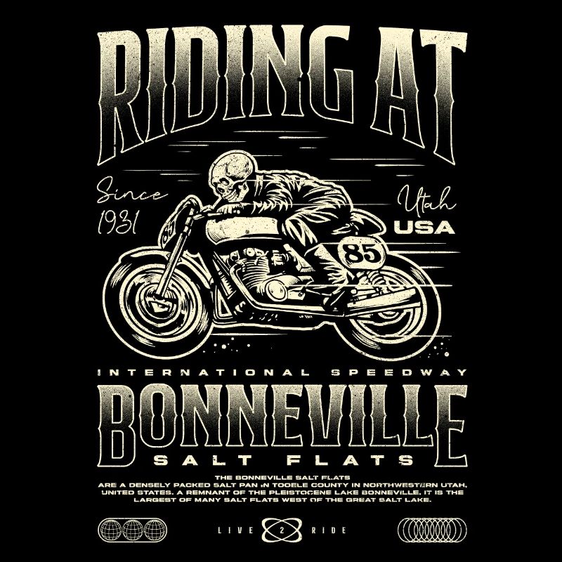 Bonneville Salt Flats Motorrad Geburtstag 1931