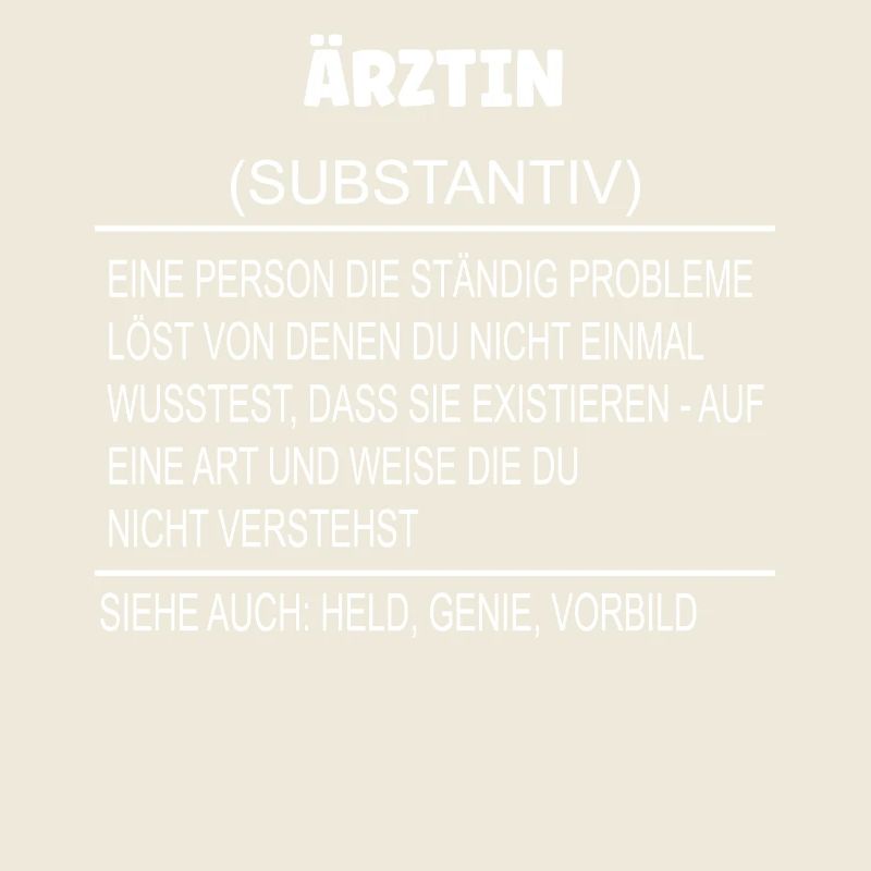 Wörterbuch Erklärung Ärztin Held, Genie, Vorbild