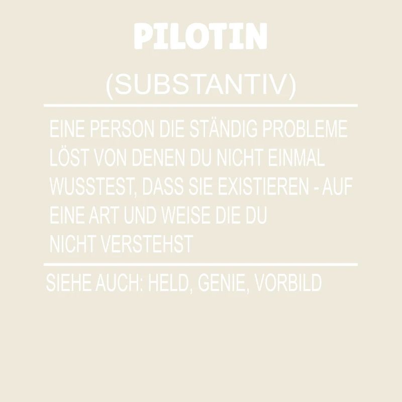 Wörterbuch Erklärung Pilotin Held, Genie, Vorbild