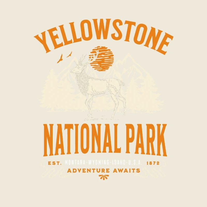 Landschaft des Yellowstone-Waldes
