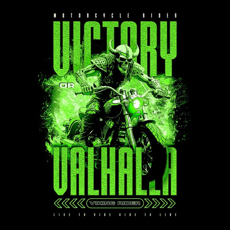 Motorrad Nordische Wikinger Sieg Oder Walhalla