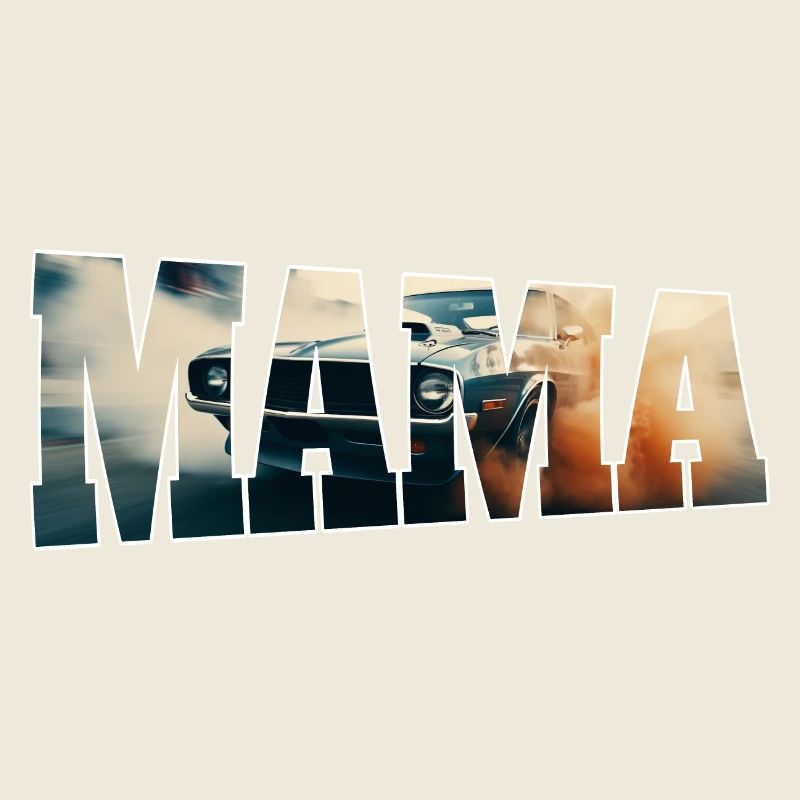 Course Assortie Familiale Voiture de course Pit Crew Maman