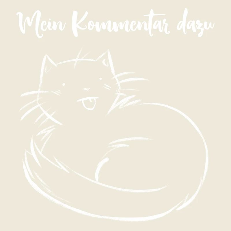 Chat - Mon commentaire - blanc