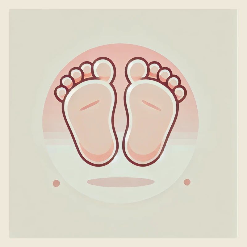 Mignons petits pieds de bébé