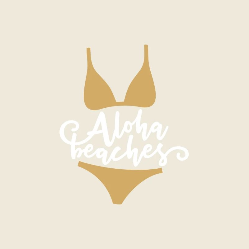 Aloha Sommer Bikini Badeanzug Strand Geschenk