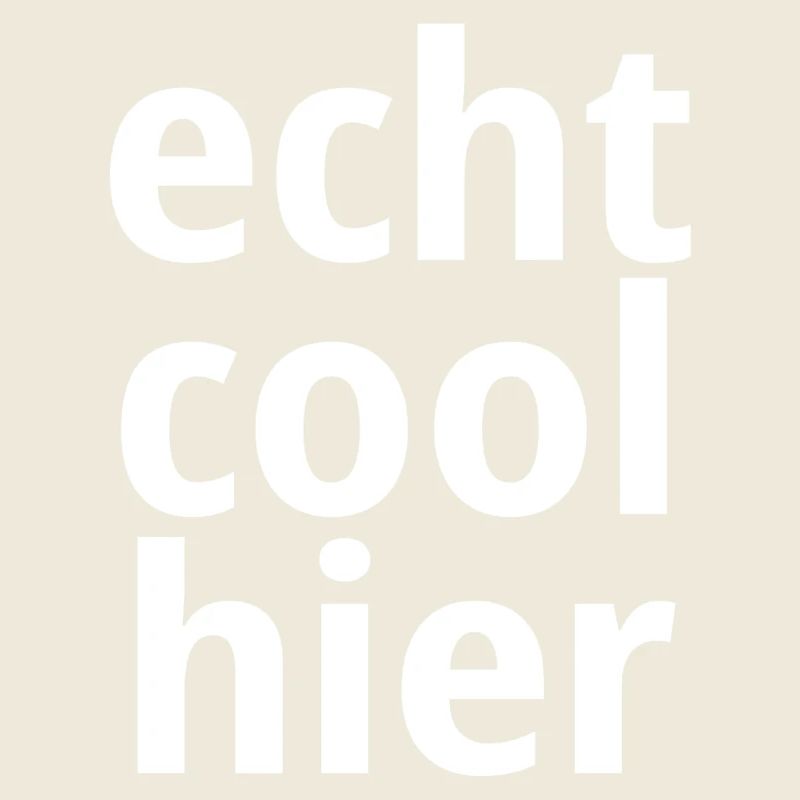 Echt cool hier
