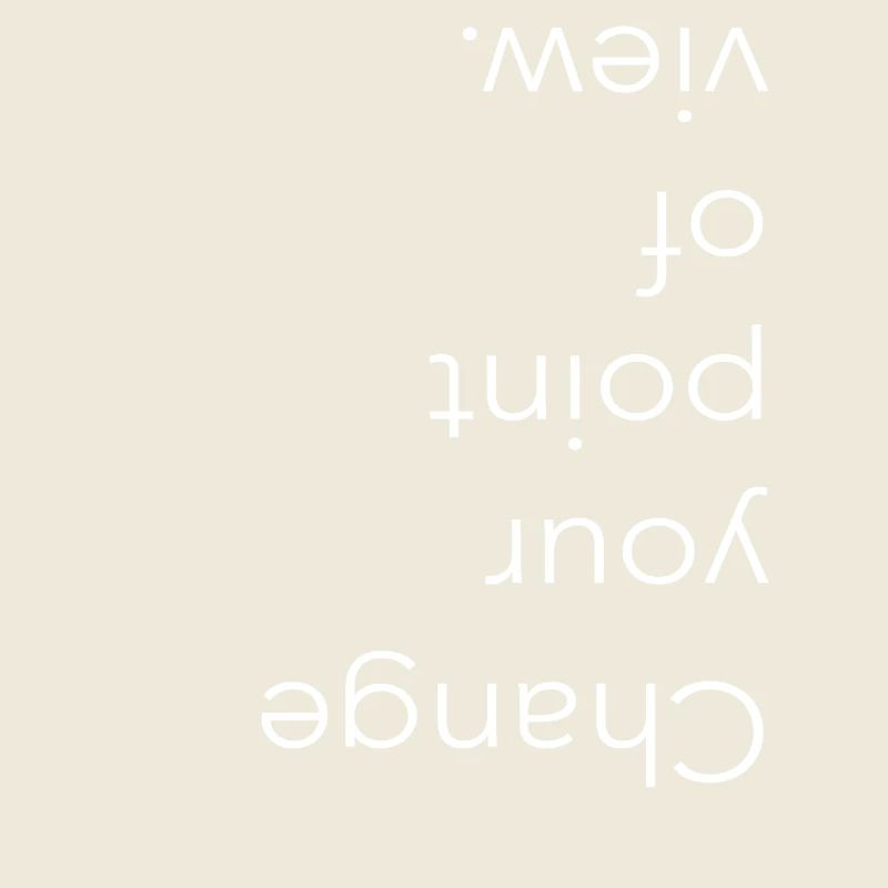 Changez votre point de vue, Typographie