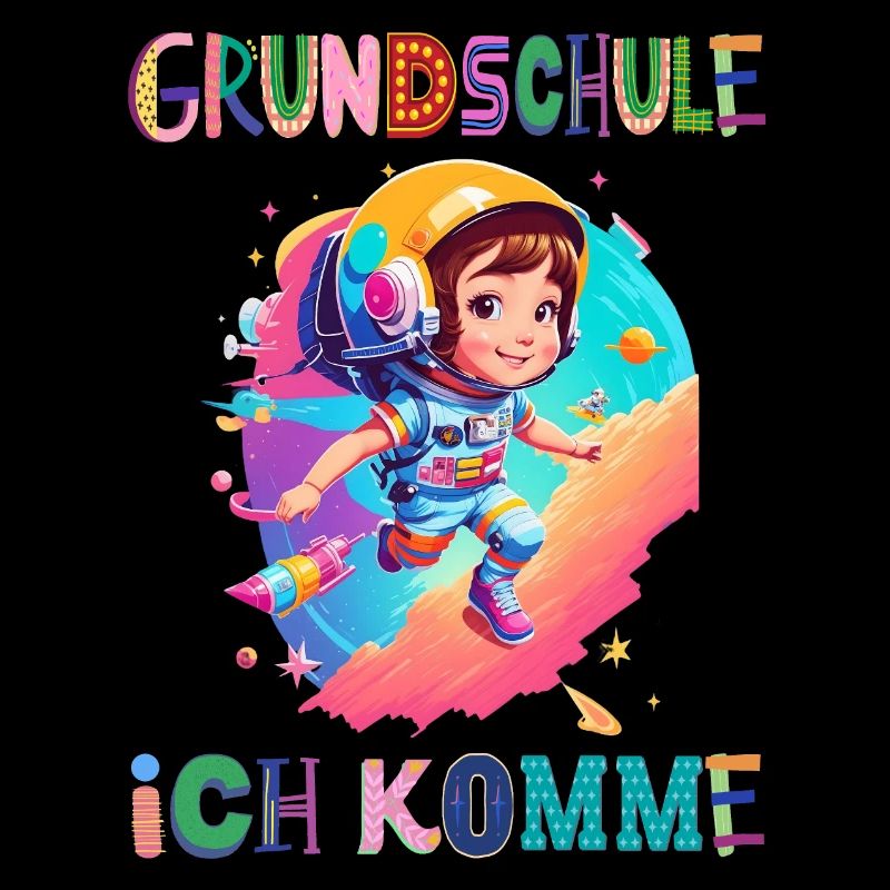 Grundschule - Ich komme / Astronaut Mädchen