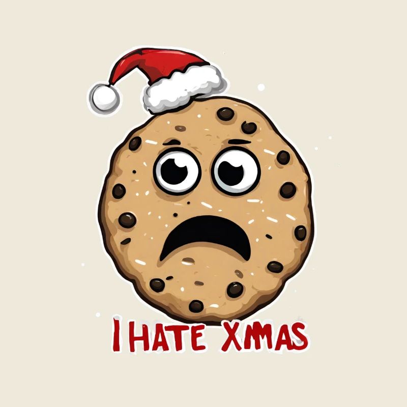 I Hate Christmas Funny Cookie Cookie Bake