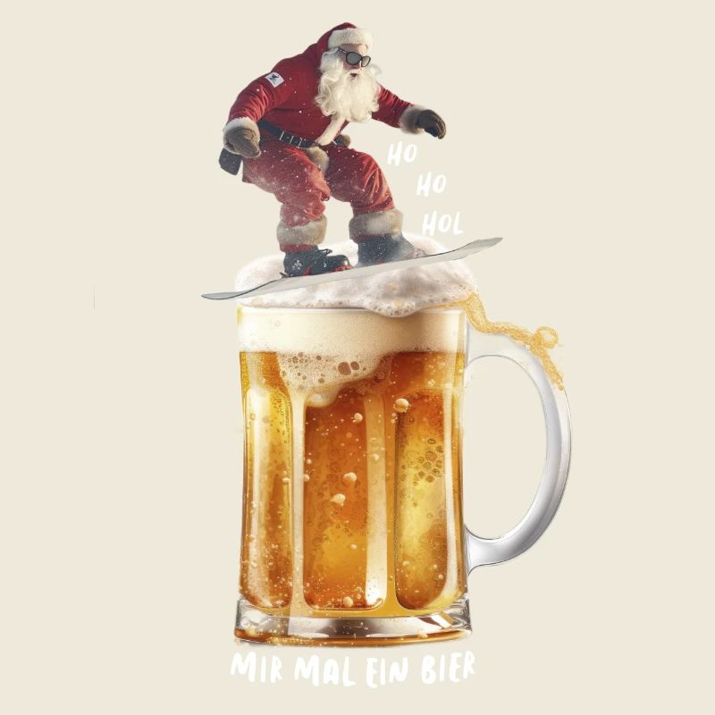 Ho Ho hol mir mal ein Bier Weihnachtsmann Surfen