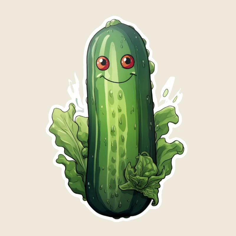Concombre Kawaii