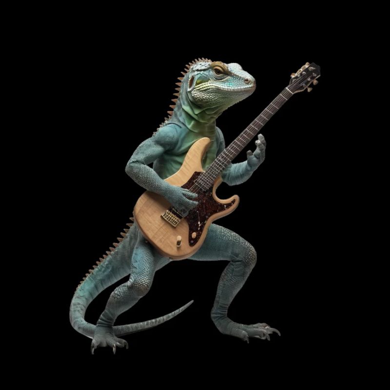 Lezard geko guitare
