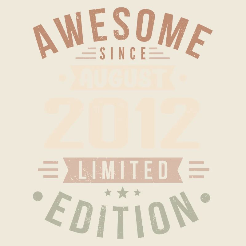 August 2012 Birthday in August 2012 Vintage 2012