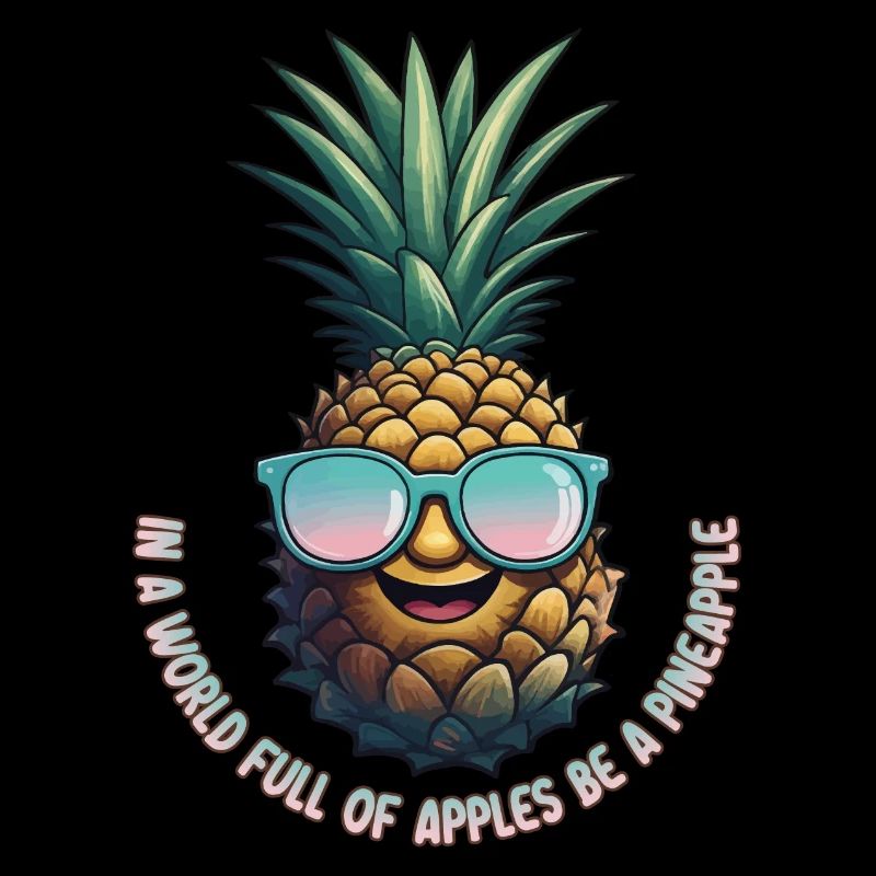 Ananas Pineapple Cool Sonnenbrille Geschenk