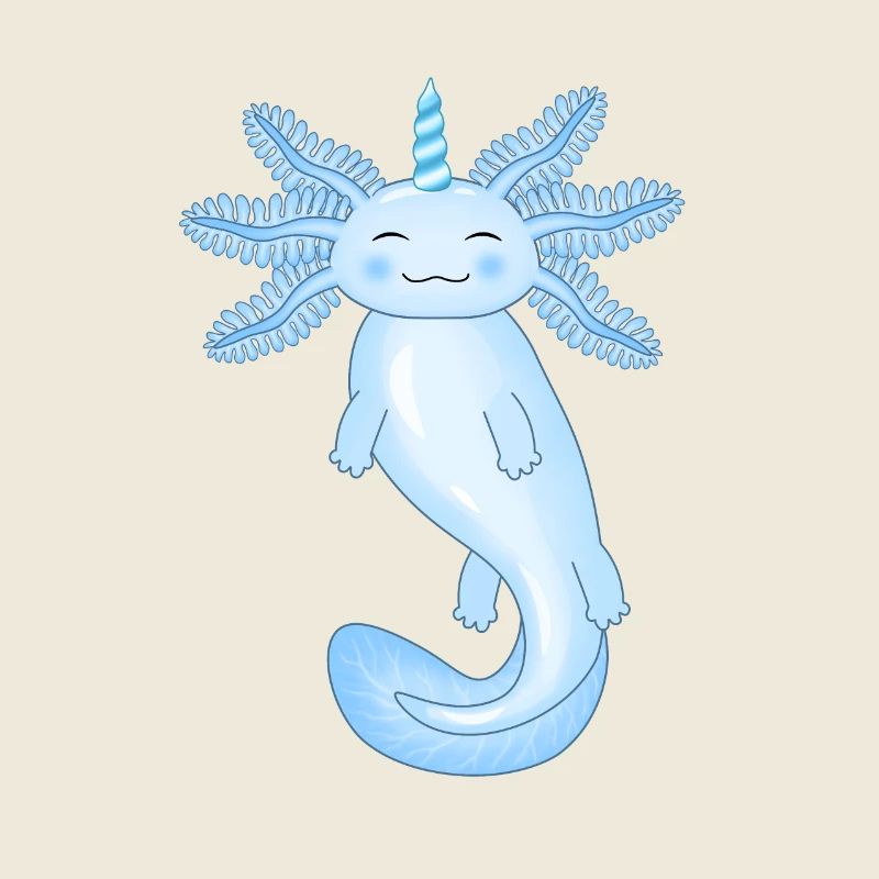 Axolotl bleu