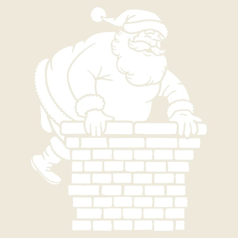 Weihnachtsmann Silhouette Minimalistisch
