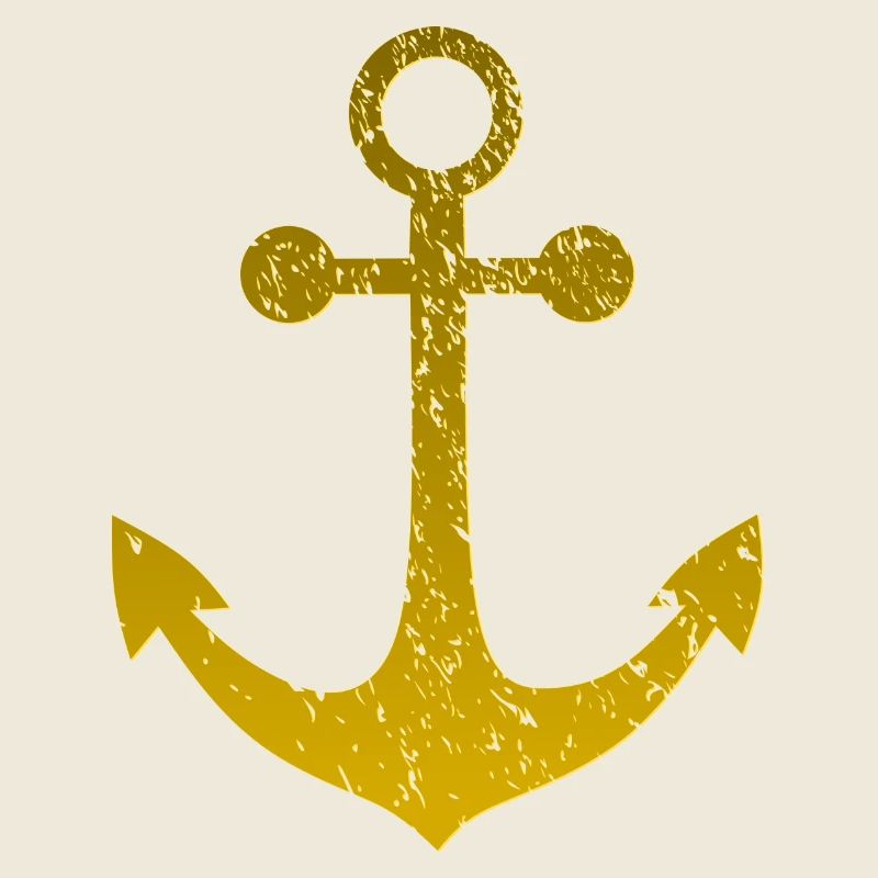 Gold anchor, relief effect