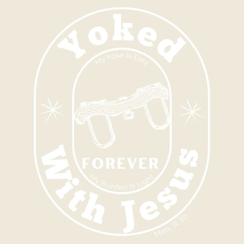 Yoked With Jesus - White Text