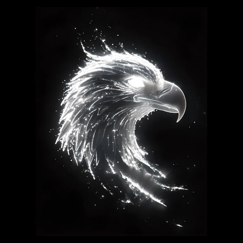 Adler Silhouette Glow Geschenk