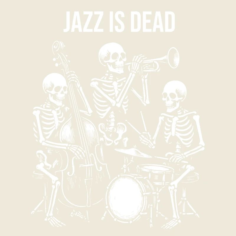 Dead Jazz Skeleton Band Design