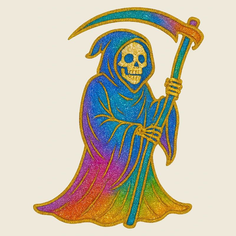 Regenbogen Sensenmann