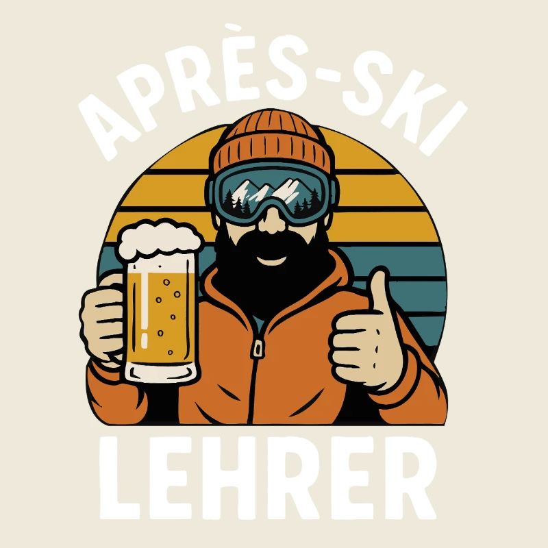 Moniteur d’après-ski – Drôle de dicton de moniteur de ski