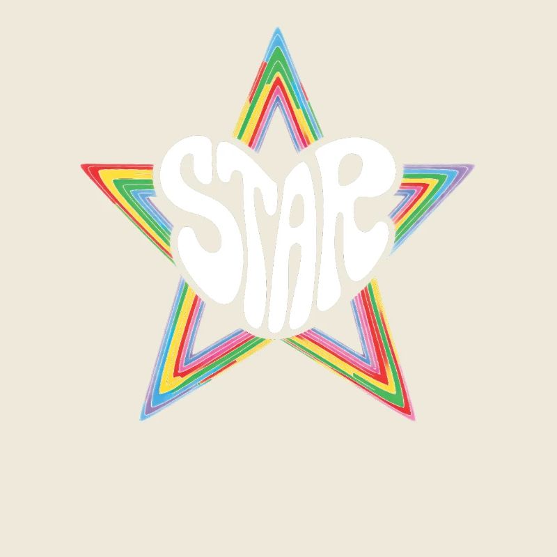 Star de l’espace Arc-en-ciel psychédélique