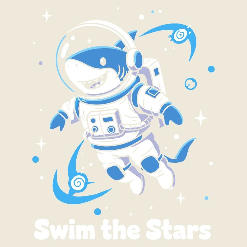Astronaute requin de l’espace