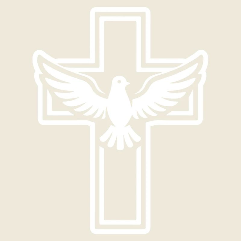 Colombe croix chrétienne