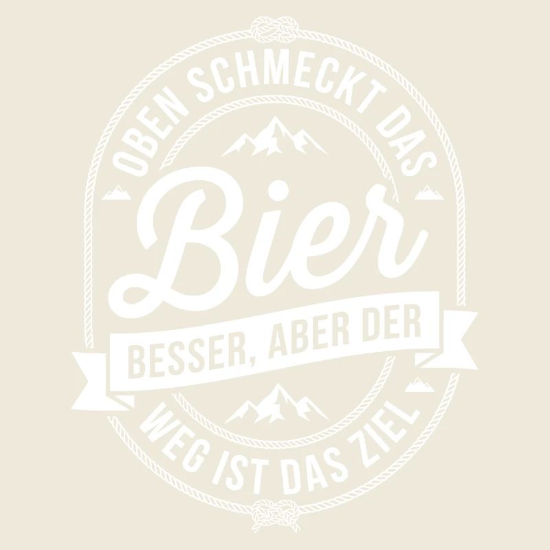 Oben schmeckt das Bier besser