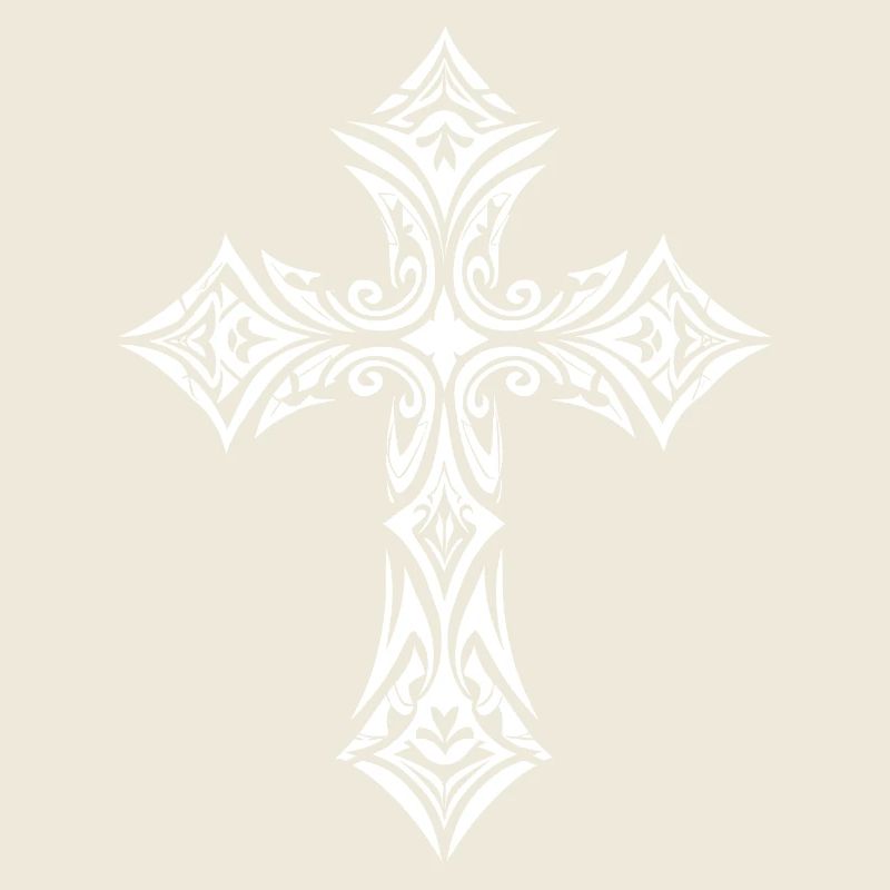 Croix tribale ornée