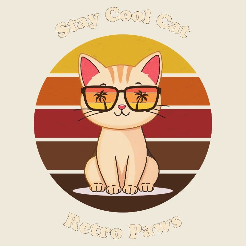 Retro Cool Cat