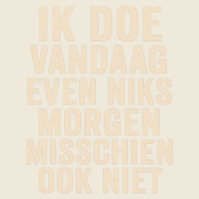 Nothing today, maybe tomorrow