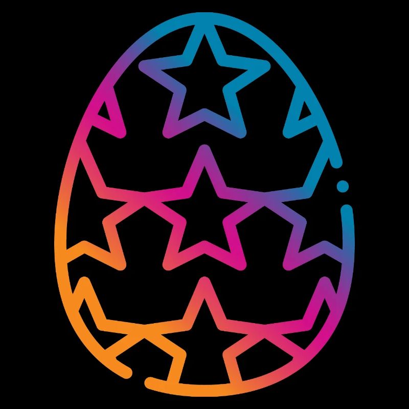 Buntes Osterei Ostern