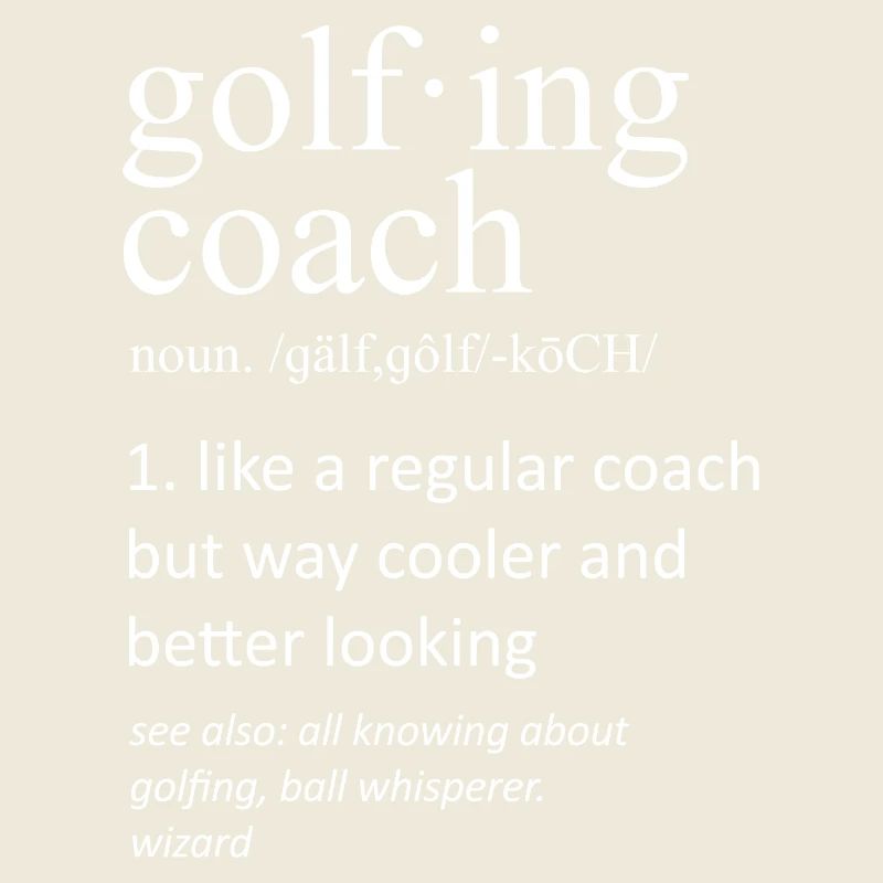 Golftrainer-Definition Spaßdesign