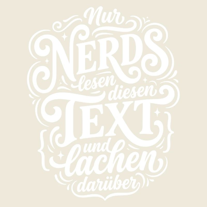 Nerd liest Text Humor Spruch