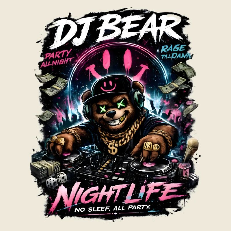 DJ Bear Nightlife Orso Neon