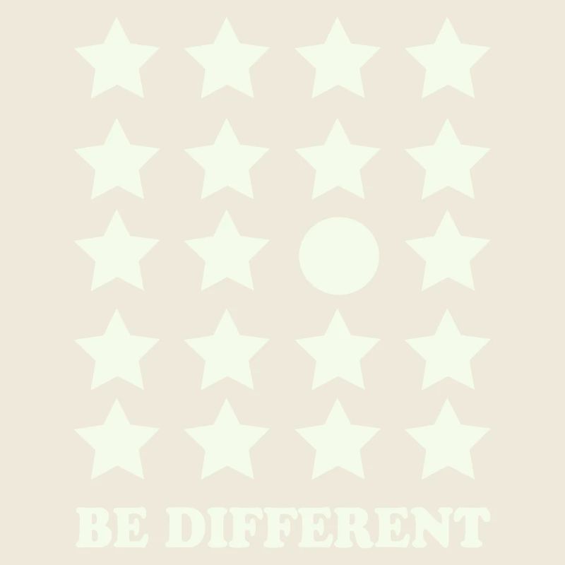 Be Different Star Grid Circle
