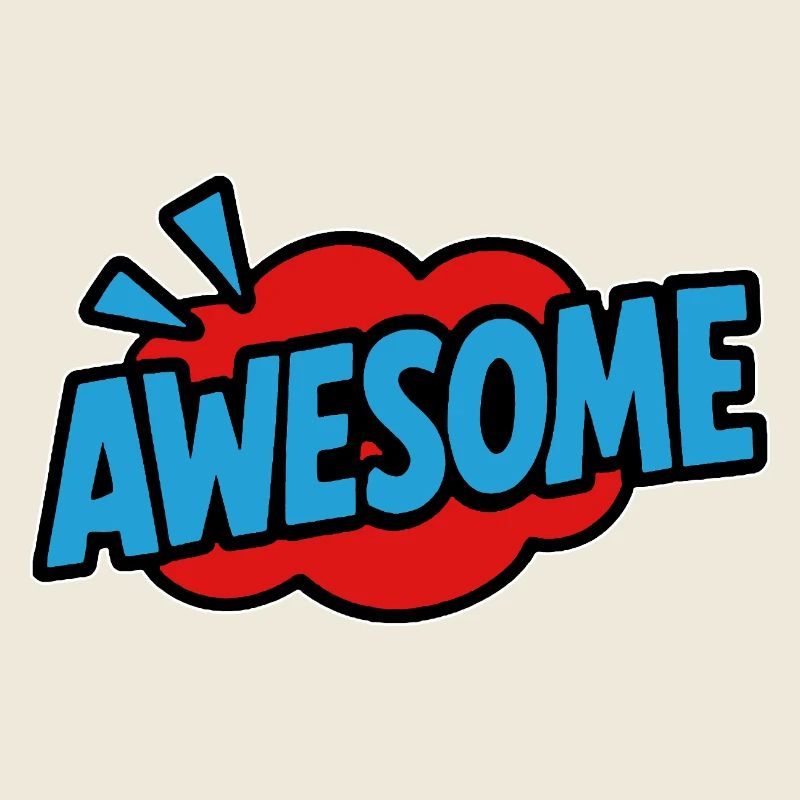 Awesome Retro Lettering Comic