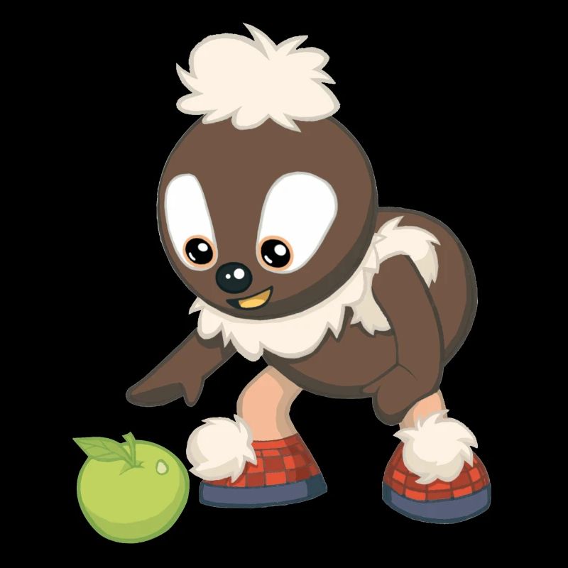 Pittiplatsch mit Apfel